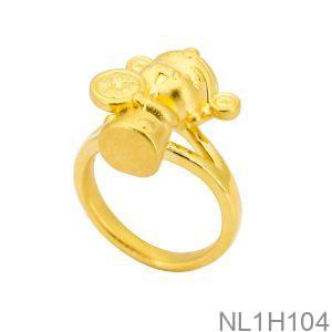 Nhẫn Thần Tài Vàng 24K - NL1H104