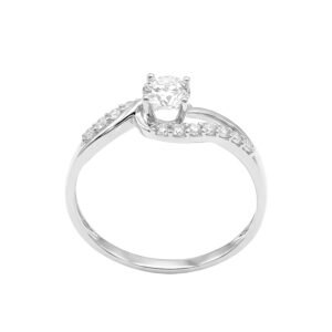 Nhẫn Cầu Hôn Vàng Trắng 10K - N1.0037.1