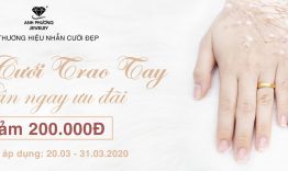 Nhẫn cưới trao tay – nhận ngay ưu đãi