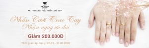 Nhẫn cưới trao tay – nhận ngay ưu đãi