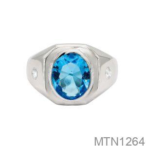 Nhẫn Nam Vàng Trắng 18K(750) - MTN1264