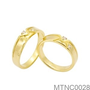 Nhẫn Cưới Vàng Vàng 18K(750) - MTNC0028