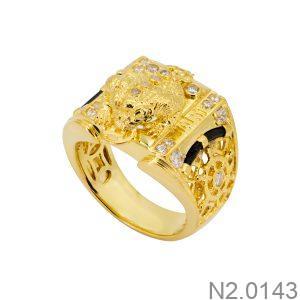 Nhẫn Nam Kiểu Cóc Vàng Vàng 18k – N2.0143