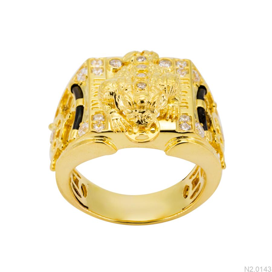 Nhẫn Nam Kiểu Cóc Vàng Vàng 18k – N2.0143