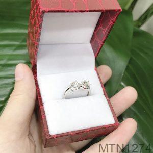 Nhẫn Nữ Vàng Trắng 18K(750) - MTN1274