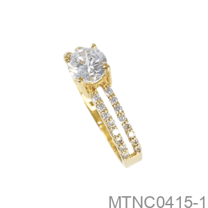 Nhẫn Nữ Vàng 18k Đính Đá Cz - MTNC0415-1