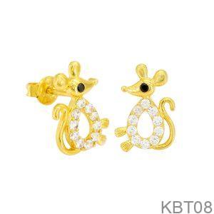 Bông Tai Vàng Vàng 18K(750) - KBT08