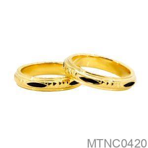 Nhẫn Cưới Vàng Vàng 18K(750) - MTNC0420