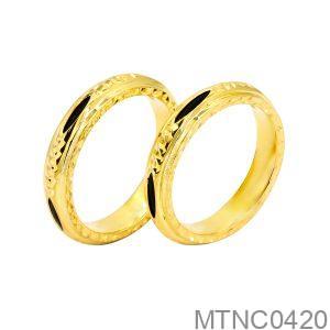 Nhẫn Cưới Vàng Vàng 18K(750) - MTNC0420