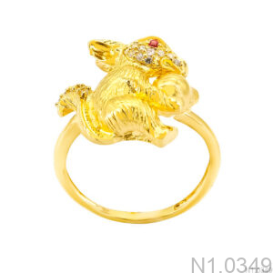 Nhẫn Nữ Hình Con Thỏ Vàng 18K(750) - N1.0349