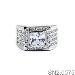 Nhẫn Bạc Nam Đính Đá CZ - SN2.0075