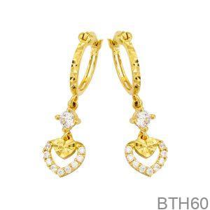 Bông Tai Vàng Vàng 18K(750) - BTH60