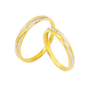 Nhẫn Cưới Hai Màu 18K(750) - NC0175-1