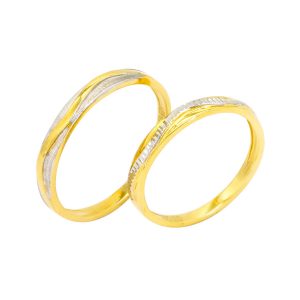 Nhẫn Cưới Hai Màu 18K(750) - NC0175-1