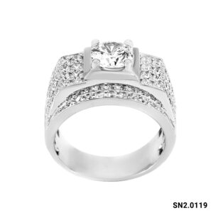 Nhẫn Bạc Nam Đính Đá CZ - SN2.0119