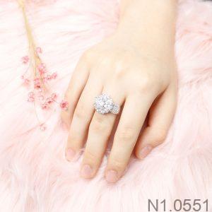 Nhẫn Nữ Vàng Trắng 10K(417) - N1.0551