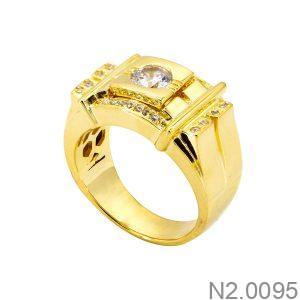 Nhẫn Nam Vàng Vàng 18K(750) - N2.0095