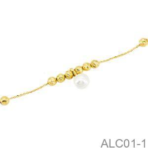Lắc Chân Vàng Vàng 18k - ALC01-1