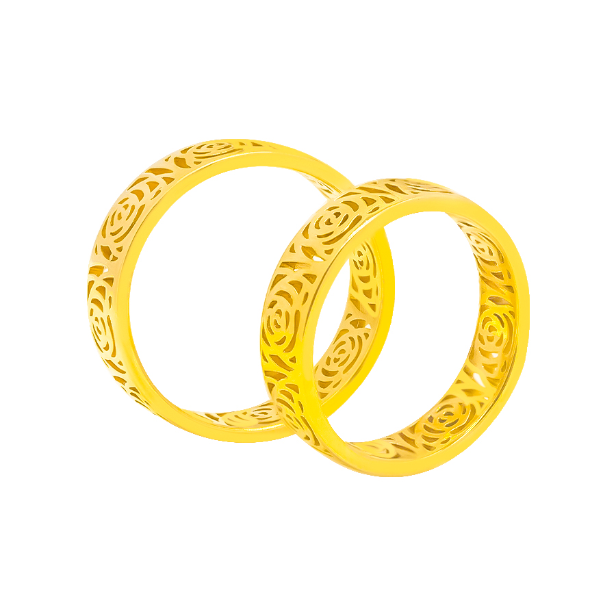 Nhẫn Cưới Vàng Vàng 18K - ANC23-1