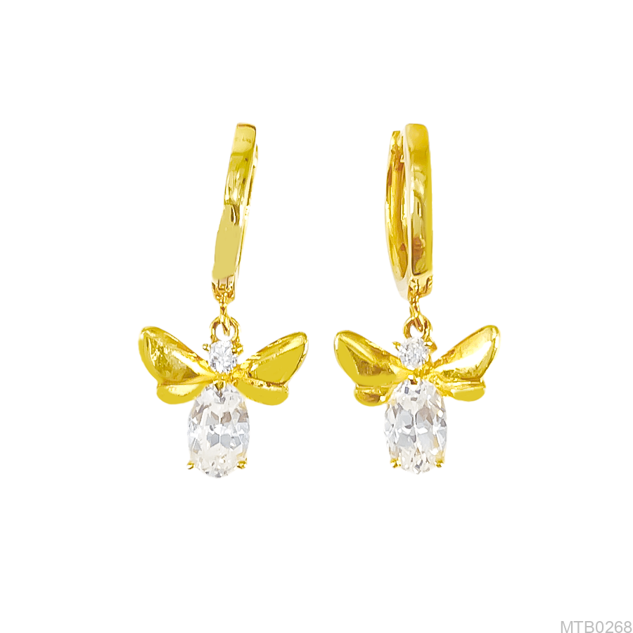 Bông Tai Nữ Vàng Vàng 18K(750) - MTB0268