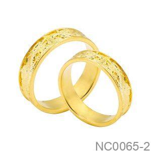 Nhẫn Cưới Vàng Vàng 18K(750) - NC0065-2