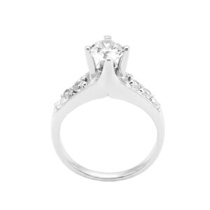 Nhẫn Nữ Vàng Trắng 10K Đính Đá Cz - NLF67