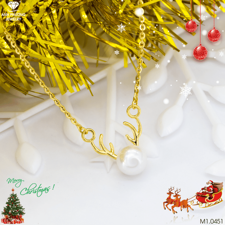 dây chuyền vàng Noel đẹp