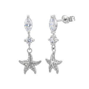 Bông Tai Vàng Trắng 18K - MTB0254