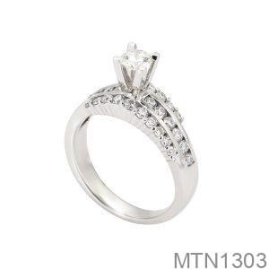 Nhẫn Nữ Vàng Trắng 18K - MTN1303