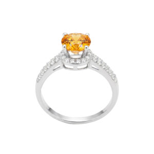 Nhẫn Cầu Hôn Vàng Trắng 18K - N1.0115-1