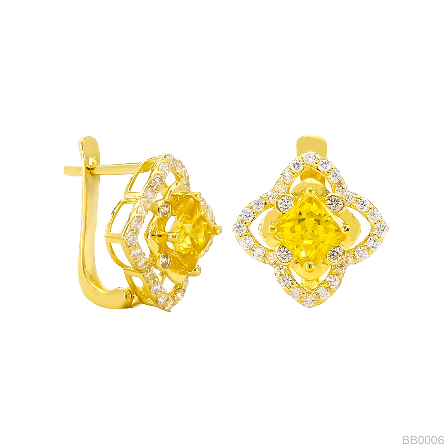 Bông Tai Vàng Vàng 18K(750) - BB0006
