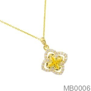 Mặt Nữ Vàng Vàng 18K - MB0006
