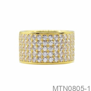 Nhẫn Nam Vàng Vàng 18K - MTN0805-1