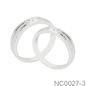 Nhẫn Cưới Vàng Vàng 18K(750) - NC0027-3