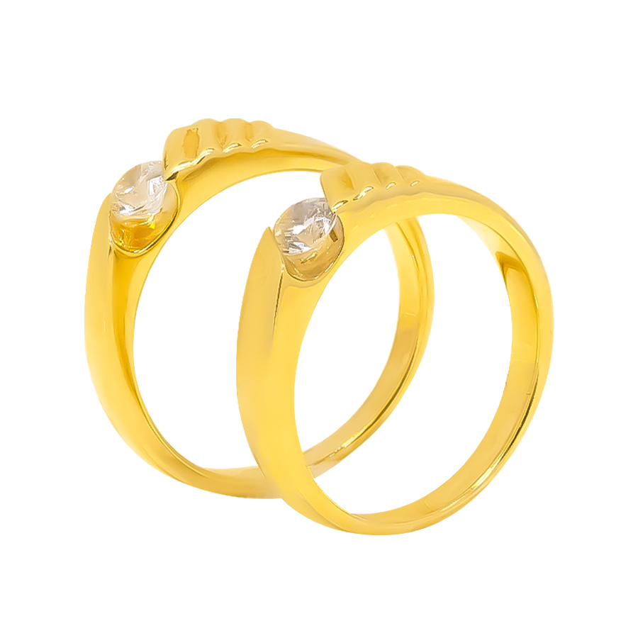 Nhẫn Cưới Vàng Vàng 18K - NC0028-1