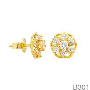Bông Tai Vàng Vàng 18K(750) - B301
