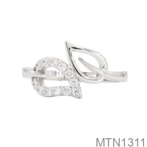 Nhẫn Nữ Vàng Trắng 18K(750) - MTN1311
