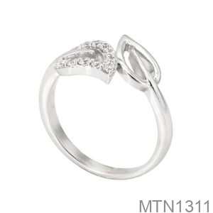 Nhẫn Nữ Vàng Trắng 18K(750) - MTN1311