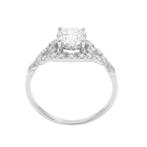 Nhẫn Cầu Hôn Vàng Trắng 10K - N1.0066-1