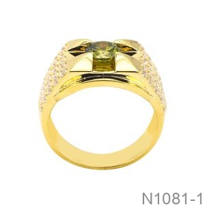 Nhẫn Nam Vàng Vàng 18K(750) - N1081-1