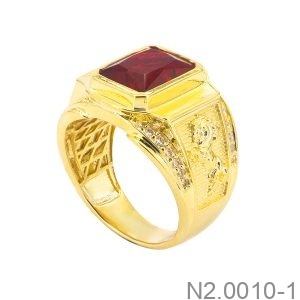 Nhẫn Nam Vàng Vàng 18K(750) - N2.0010-1