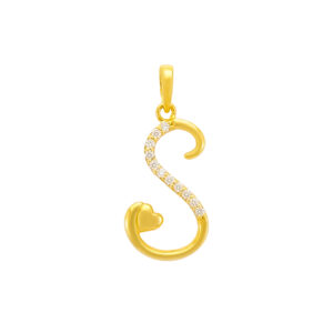 Mặt Nữ Chữ S Vàng 18K - M372-1