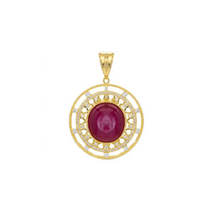Mặt Nữ Vàng Vàng 18K - MTM0616