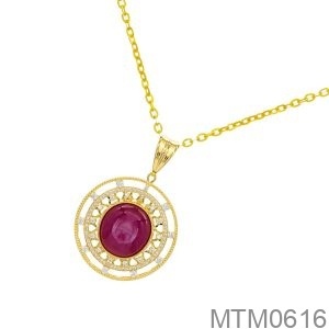 Mặt Nữ Vàng Vàng 18K(750) - MTM0616