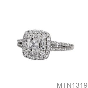 Nhẫn Nữ Vàng Trắng 18K(750) - MTN1319
