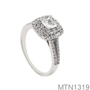 Nhẫn Nữ Vàng Trắng 18K(750) - MTN1319