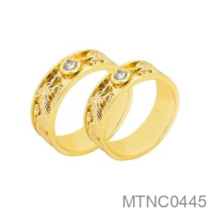 Nhẫn Cưới Vàng Vàng 18K - MTNC0445