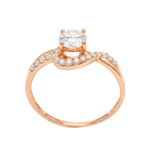 Nhẫn Cầu Hôn Vàng Hồng 18K - N1.0087-1
