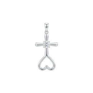 Mặt Nữ Vàng Trắng Vàng 18K - MTM0624