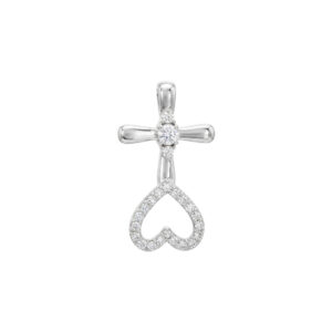 Mặt Nữ Vàng Trắng Vàng 18K - MTM0625